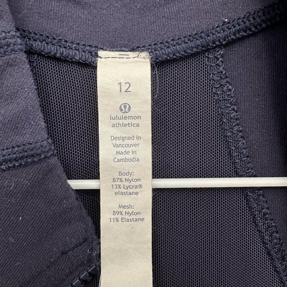 Lululemon Define Full Zip Mock Neck Long Sleeve Jacket Navy Women's 12 - Picture 14 of 16